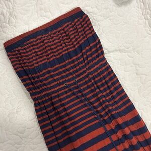 Ann Taylor LOFT Striped Sleeveless Maxi Dress